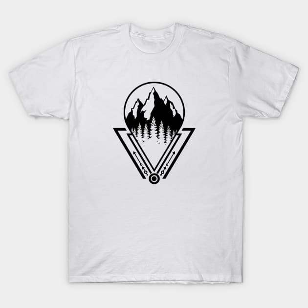 mountains are calling Wanderlust T-Shirt by Tesszero